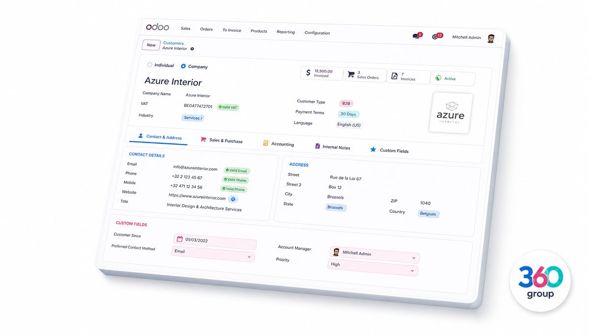 Customer Contacts Form