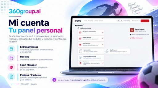 AI360 Sports · Manual de Usuario y Primeros Pasos